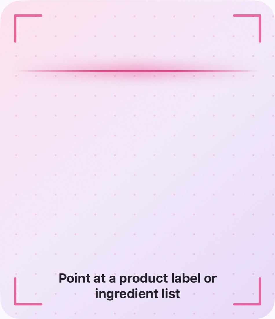 Scanner for skincare products and food